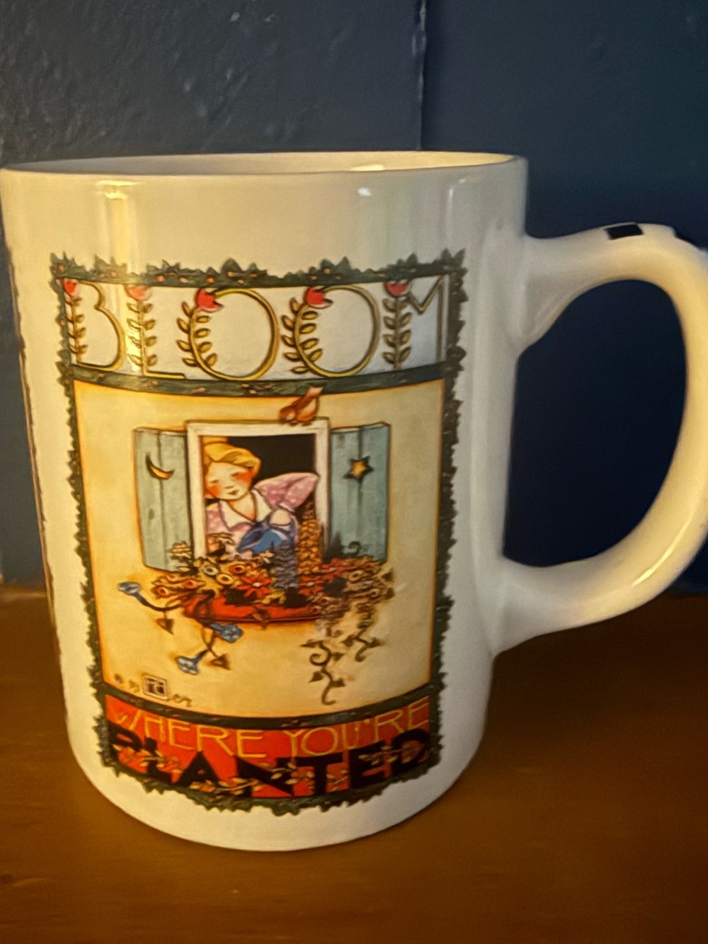 Mary Engelbreit Bloom Where You're Planted Coffee Mug